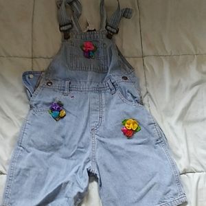 Girl Short Overalls